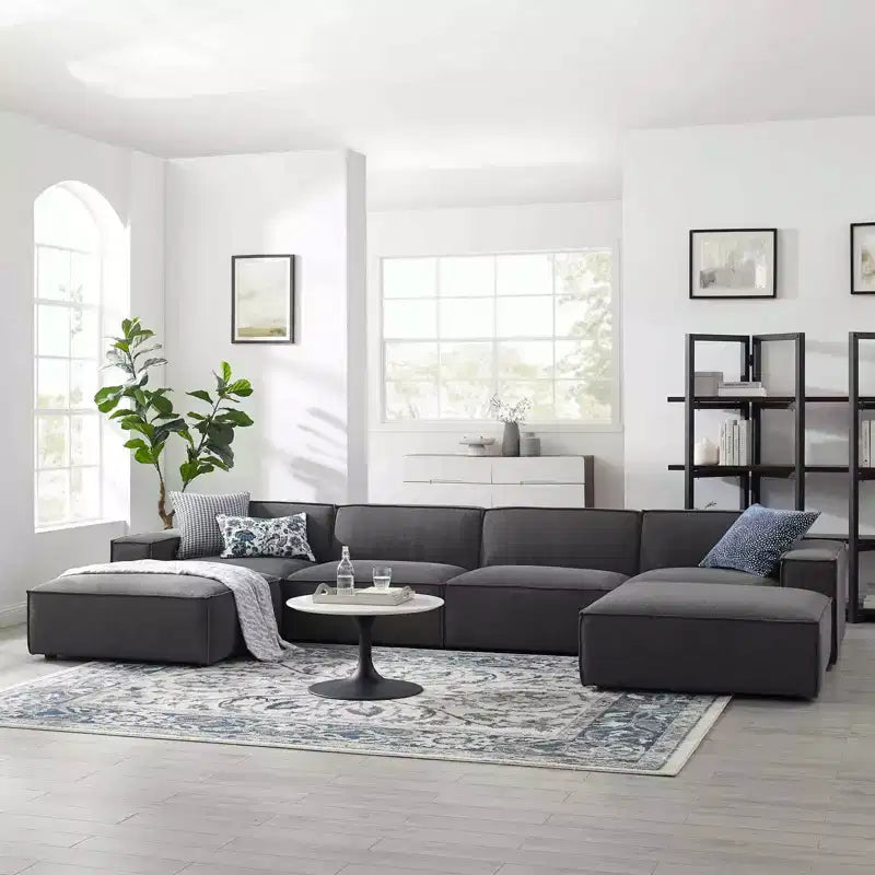 Canapé sectionnel 6 places en U Restore - Modway