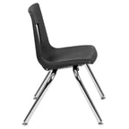 Chaise d'école empilable pour élève - 35,5 cm