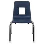 Chaise d'école empilable pour élève - 35,5 cm