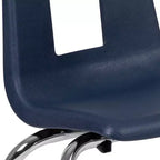 Chaise d'école empilable pour élève - 35,5 cm