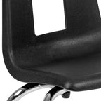 Chaise d'école empilable pour élève - 35,5 cm