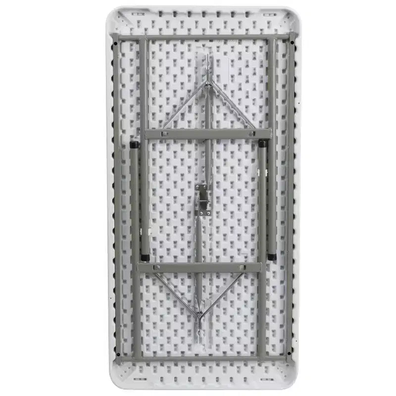 Table pliante en plastique blanc granit 4 pieds - Table pliante pour banquets / événements