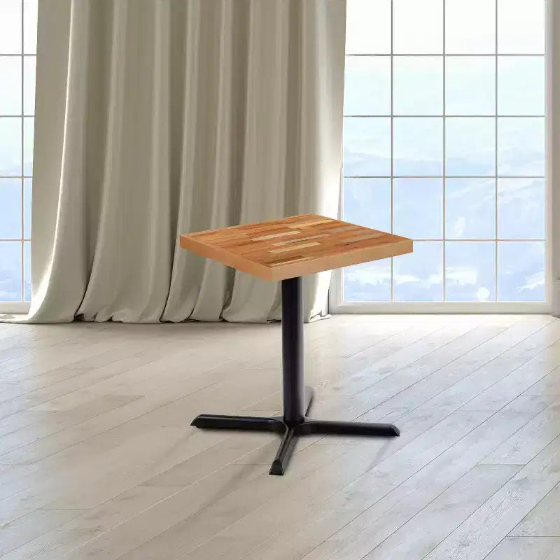 Square Butcher Block Style Table Top - Restaurant Table Top