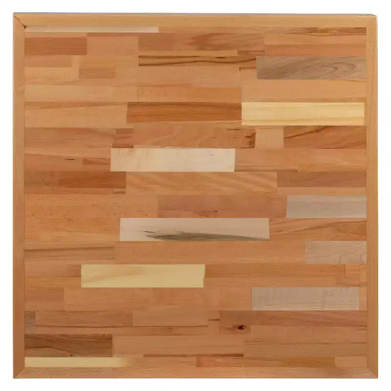 Square Butcher Block Style Table Top - Restaurant Table Top