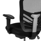 Chaise de bureau ergonomique mi-dossier en maille réglable pour dessinateur, chaise de travail