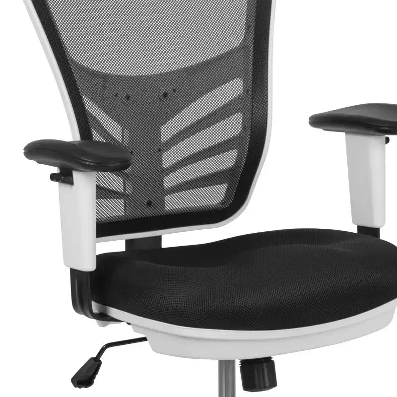 Chaise de bureau ergonomique mi-dossier en maille réglable pour dessinateur, chaise de travail