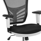Chaise de bureau ergonomique mi-dossier en maille réglable pour dessinateur, chaise de travail