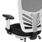 Chaise de bureau ergonomique mi-dossier en maille réglable pour dessinateur, chaise de travail