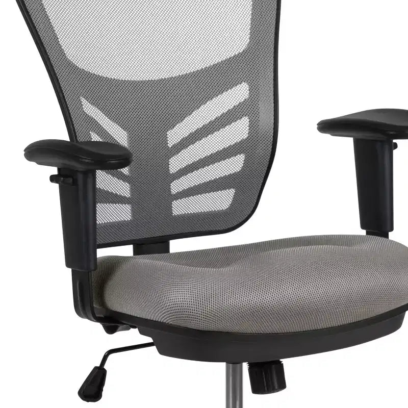 Chaise de bureau ergonomique mi-dossier en maille réglable pour dessinateur, chaise de travail