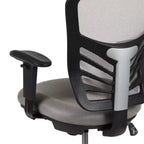 Chaise de bureau ergonomique mi-dossier en maille réglable pour dessinateur, chaise de travail