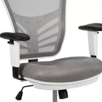 Chaise de bureau ergonomique mi-dossier en maille réglable pour dessinateur, chaise de travail