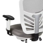 Chaise de bureau ergonomique mi-dossier en maille réglable pour dessinateur, chaise de travail