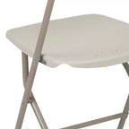 Chaises pliantes empilables en plastique – Capacité de charge de 295 kg