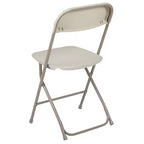 Chaises pliantes empilables en plastique – Capacité de charge de 295 kg