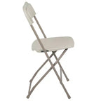 Chaises pliantes empilables en plastique – Capacité de charge de 295 kg
