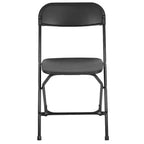 Chaises pliantes empilables en plastique – Capacité de charge de 295 kg