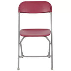 Chaises pliantes empilables en plastique – Capacité de charge de 295 kg