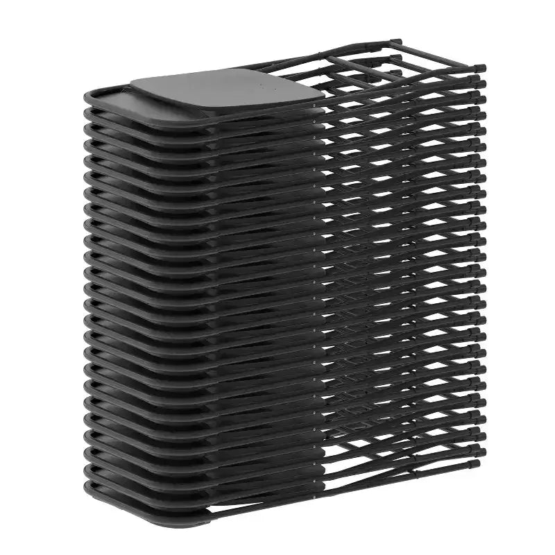 Chaises pliantes empilables en plastique – Capacité de charge de 295 kg