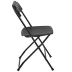 Chaises pliantes empilables en plastique – Capacité de charge de 295 kg