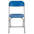 Chaises pliantes empilables en plastique – Capacité de charge de 295 kg
