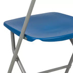 Chaises pliantes empilables en plastique – Capacité de charge de 295 kg