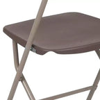 Chaises pliantes empilables en plastique – Capacité de charge de 295 kg