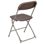Chaises pliantes empilables en plastique – Capacité de charge de 295 kg