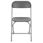 Chaises pliantes empilables en plastique – Capacité de charge de 295 kg