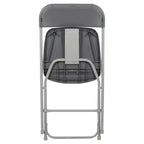 Chaises pliantes empilables en plastique – Capacité de charge de 295 kg