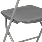 Chaises pliantes empilables en plastique – Capacité de charge de 295 kg