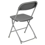 Chaises pliantes empilables en plastique – Capacité de charge de 295 kg