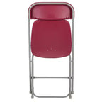 Chaises pliantes empilables en plastique – Capacité de charge de 295 kg
