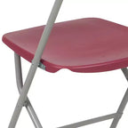 Chaises pliantes empilables en plastique – Capacité de charge de 295 kg