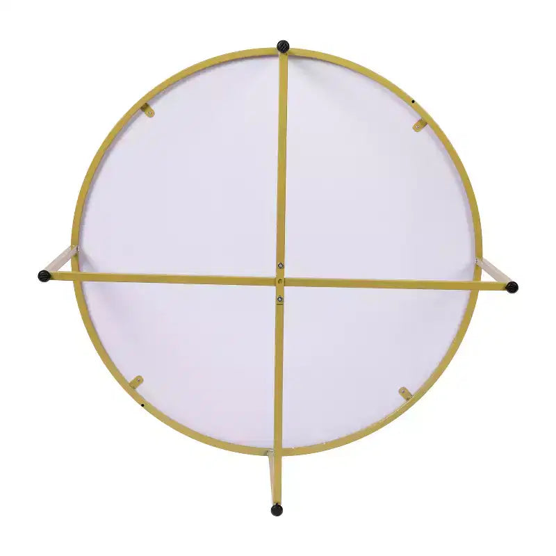 Coffee Table with Round Cross Brace Frame