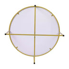 Table basse avec piètement rond en croisillon