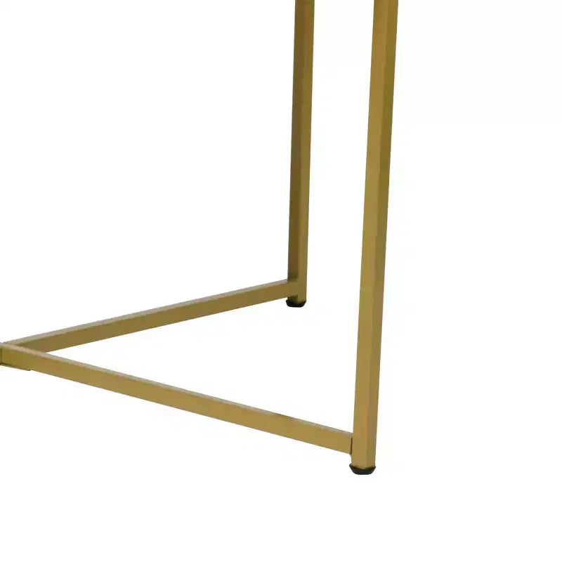 Coffee Table with Round Cross Brace Frame