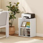 Étagère 2 cubes avec tablette réglable, autoportante, 2 niveaux ouverts, moderne
