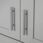 Grand garde-manger de cuisine, armoire sur pied avec portes et tiroir, étagères réglables
