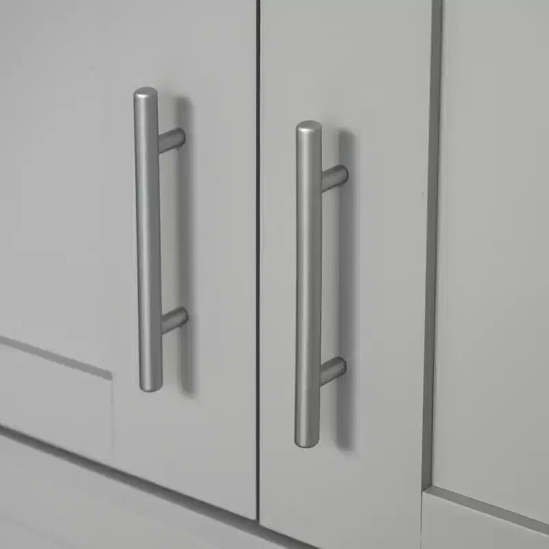 Tall Kitchen Pantry Freestanding Cabinet Cupboard with Doors and Drawer, Adjustable Shelving