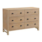 Ensemble de chambre à coucher 4 pièces Arden Wood avec table de chevet à 2 tiroirs Driftwood clair - Alaterre Furniture