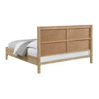 Ensemble de chambre à coucher 5 pièces Arden Wood avec deux tables de chevet à 2 tiroirs Bois flotté clair - Meubles Alaterre