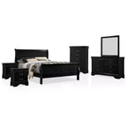 6pc Sliver Sleigh Bedroom Set - HOMES: Inside + Out