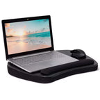 Sofia + Sam Oversized Memory Foam Lap Desk with Wrist Rest - Matte Black