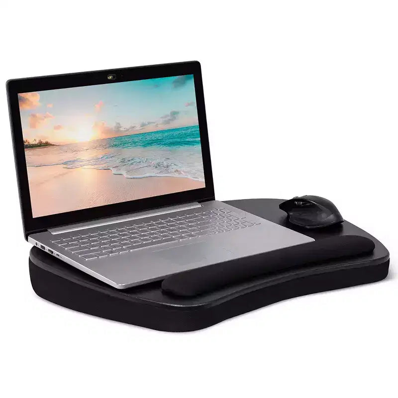 Sofia + Sam Oversized Memory Foam Lap Desk with Wrist Rest - Matte Black
