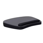 Grand support pour ordinateur portable en mousse à mémoire de forme avec repose-poignet - Noir mat