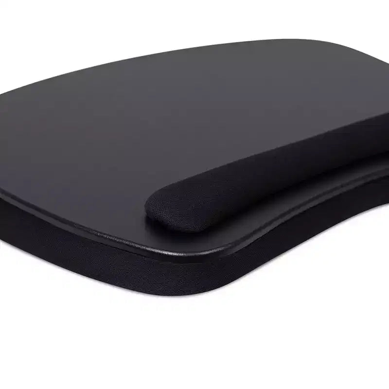 Grand support pour ordinateur portable en mousse à mémoire de forme avec repose-poignet - Noir mat