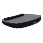 Grand support pour ordinateur portable en mousse à mémoire de forme avec repose-poignet - Noir mat