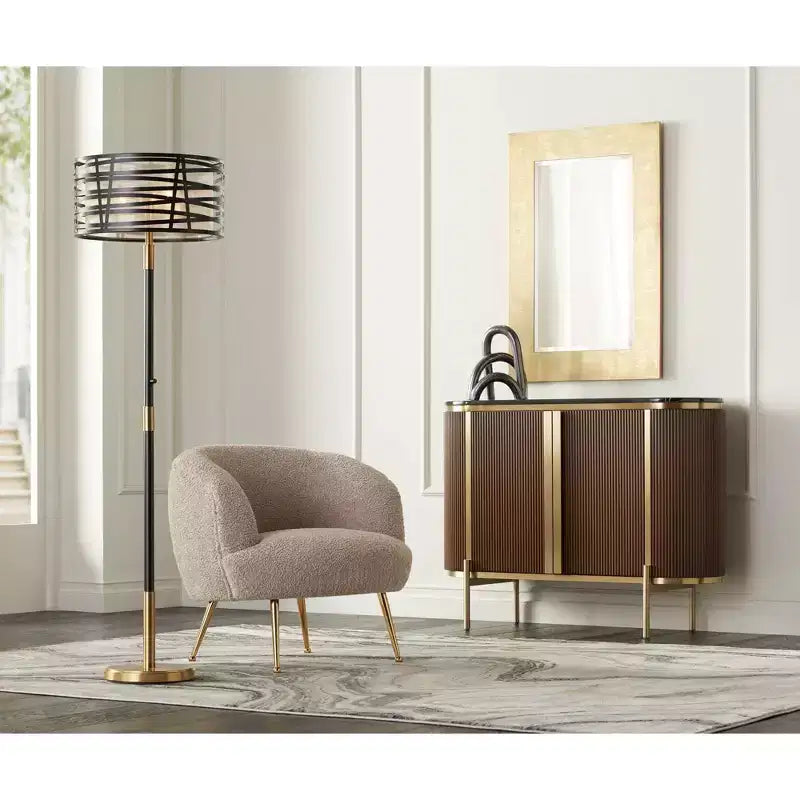 Miroir Mural Rectangulaire Moderne Biseauté Feuille d'Or Brillant Cadre en Bois 27 Pouces de Large pour Salle de Bain Chambre Salon Bureau Maison