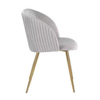 Chaises de salle à manger à plis ondulés