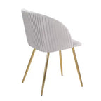 Chaises de salle à manger à plis ondulés